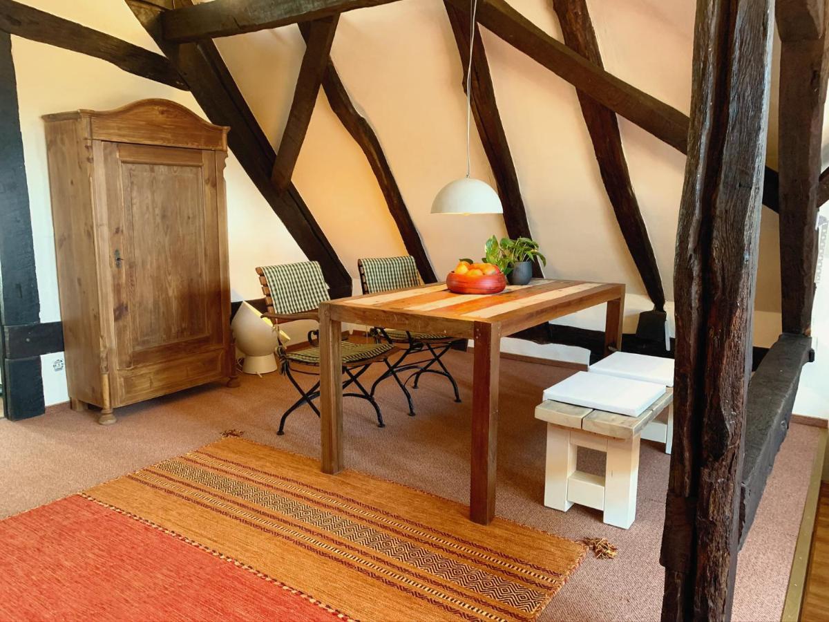 Historische Ferienwohnung Mit Kamin In Lich Eksteriør billede